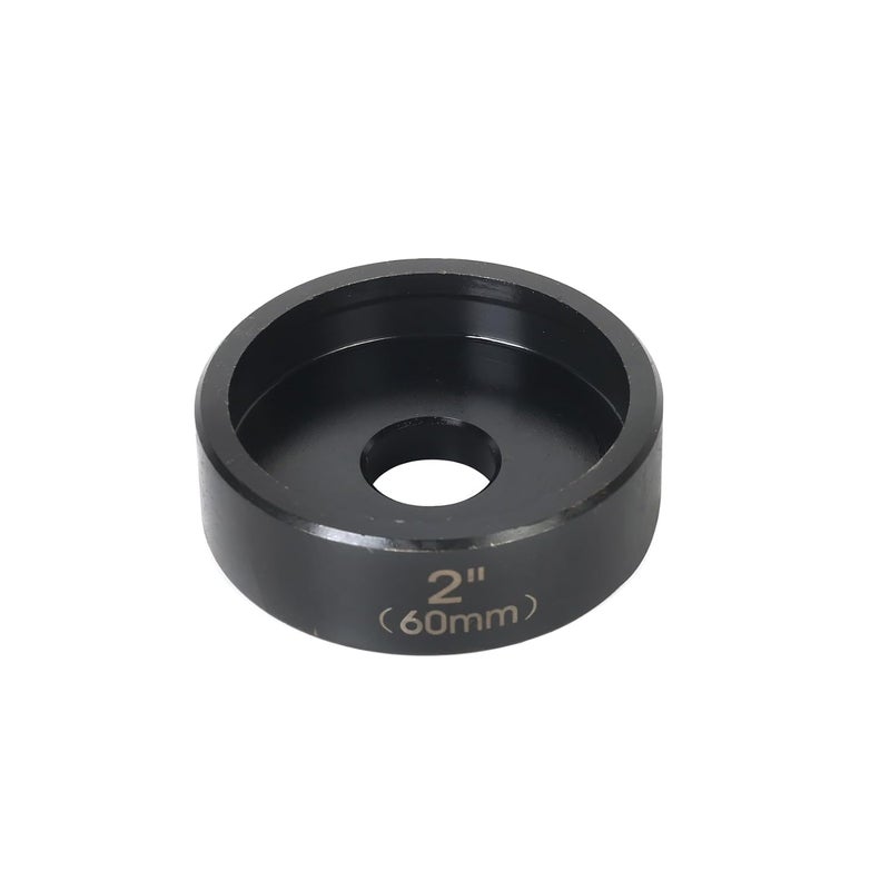 ZUVER 2" (60mm) Conduit Punch and Die Black Oxide Finish, Work with KO Tools Hydraulic Knockout Driver 3/4"-16UN Thread - Image 2